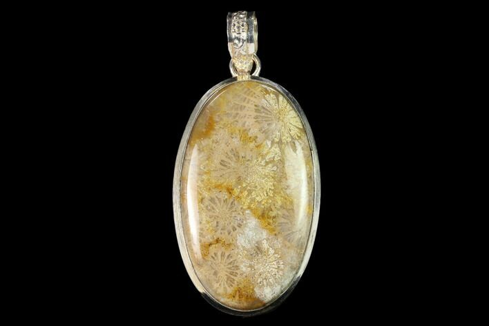 Million Year Old Fossil Coral Pendant - Indonesia #144179